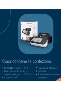 copertina di Misuratore di pressione Omron M7 Intelli IT ( nuovo modello con rilevazione AFib ...