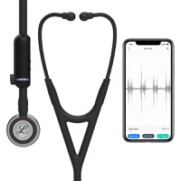 copertina di 3M Littmann® CORE Digital Stetoscopio cod. 8869 Tubo nero Campana specchio