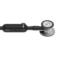 copertina di 3M Littmann® CORE Digital Stetoscopio cod. 8869 Tubo nero Campana specchio