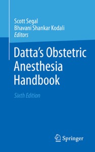 copertina di Datta' s Obstetric Anesthesia Handbook