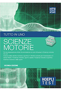 copertina di Hoepli Test - Scienze Motorie - Tutto in uno - Teoria + esercizi + prove