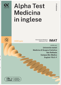 copertina di Alpha Test Medicina in inglese Imat 1300 quiz 2024 / 2025 Valido per università ...