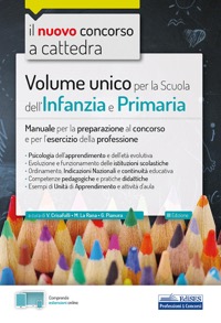 copertina di Volume unico per la Scuola dell' infanzia e Primaria - Manuale per la preparazione ...