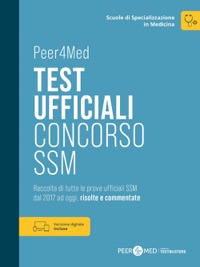 copertina di Peer4Med - Test ufficiali Concorso SSM - Raccolta di tutte le prove ufficiali SSM ...