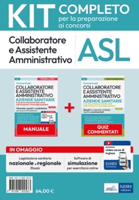 copertina di Kit per Collaboratore e assistente amministrativo Aziende sanitarie - Manuale, test ...